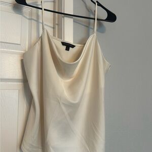 Banana Republic Satin Cowl Neck Camisole Ivory Women’s Size L